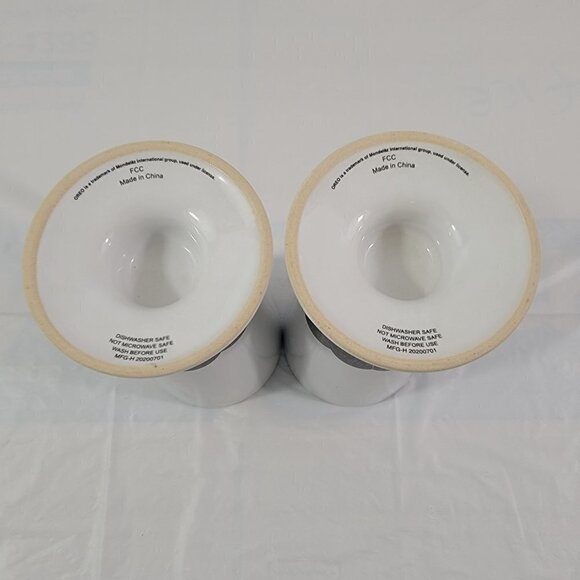 OREO MILKSHAKE Ice Cream Sundae Milk Glass Mugs -  Set of 2 - Picture 2 of 16